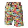 thumbnail image 4 of Fotbe Colorful Fish 2 Trajes de Baño Estampados para Hombre, Shorts de Verano de Secado Rápido, Ropa de Playa, Bañadores-Small, 4 of 6
