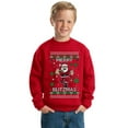 thumbnail image 2 of Wild Bobby Merry Blitzmas, Football Christmas Sweater Design | Holiday Unisex Boys Girls Crewneck Graphic Sweatshirt, 2 of 5