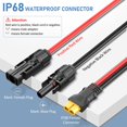 thumbnail image 3 of Conector Solar A Cable Xt60 (10 Awg 9 Pies) Gonifeto Cable De Carga Solar A Xt60 Para Panel Solar Generador Ecoflow Solar A Moldeo Por Inyección Adaptador Xt60 Cable De Extensión Para Estación De Ener, 3 of 5