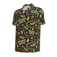 thumbnail image 2 of Balery Mardi Gras3 Printed Men’s Short Sleeve Polo Shirt, Midweight Men's Shirt,Golf Polo shirts -Small, 2 of 9