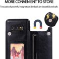thumbnail image 6 of Design for Samsung Galaxy S10E Case with Tempered Glass Screen Protector Credit Card Holder Slot, PU Leather Wallet Phone Cases Stand Kickstand Protective Cover for Glaxay S 10E 10SE Men Black, 6 of 12