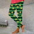 thumbnail image 2 of LYEAA Yoga Leggings for Women St Patrick's Day Elastic Waist Butt Liftings Tights Stretchy Clover Printed Yoga Pants, 2 of 3