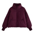 thumbnail image 3 of Vedolay Warm Winter Coats for Women Solid Business Winter Coat Fall Coat Jacket Coat Red,L, 3 of 4