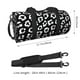 thumbnail image 2 of Fotbe Black Leopard Bolsa Deportiva de Lona Plegable con Estampado, Bolsa de Gimnasio con Bolsillo Seco/Húmedo, Bolsa de Viaje Ultraligera de Gran Capacidad, 2 of 6
