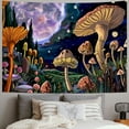 thumbnail image 2 of Shiartex Mushroom Tapestry for Bedroom Aesthetic Green Cute Tapestries Nature Tapestry Wall Hanging for Living Room Dorm (Multi Size) Painting, 2 of 6