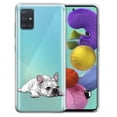 thumbnail image 1 of FINCIBO Soft TPU Clear Case Slim Protective Cover for Samsung Galaxy A51 A515 6.5" 2019 (NOT FIT A51 5G 2020), French Bulldog Dog Lying Down Looking Up, 1 of 3