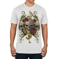 thumbnail image 1 of Skulls and Roses Tattoo Mens Soft T Shirt, 1 of 1