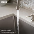 thumbnail image 4 of Moen Edison One-Handle High Arc Kitchen Faucet, Side Sprayer, Spot Resist Stainless, 4 of 7