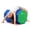 Blue+Green, variant on 26’ Height Gymnastics Octagon Tumble Mat PU Waterproof for Child with Carrying Handles Home Gym Purple