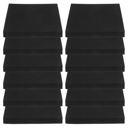FONDOTIN Black Adhesive Foam Pads 12-Pack Sticky Foam Squares for Crafts DIY Projects Home Office and More Uses