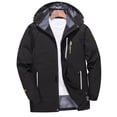 thumbnail image 3 of Yangnuo Mens Casual Fashion Windbreaker Jackets Men's Color Blocked Long Sleeved Hooded Windproof Proof Jacket, 3 of 3