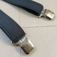thumbnail image 2 of Men's Solid Suspender Heavy Duty 1.5 Inch High Elasticity and Strong Clip Adjustable Work Suspenders, 2 of 3