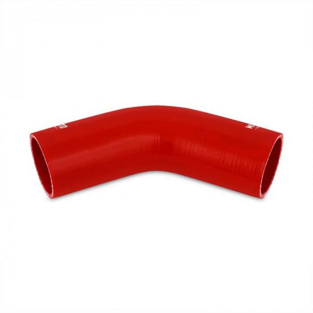 Mishimoto Air Intake Hose Coupler MMCP-3045RD 3 Inch Inlet Diameter 45 Degree; Red; Silicone