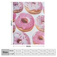 Sheronv Donuts Theme Warm Lightweight Fleece Blanket for All Seasons