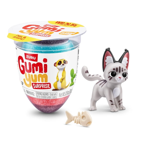 ZURU Gumi Yum Surprise Wildlife Unboxing Toy, Fruit Flavor Candy Egg, Collectible Toy for Girls Boys 3 years