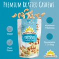 thumbnail image 2 of Whole Roasted Cashews by Sunshine Nut Co., Gluten Free, Peanut Free and Vegan Individual Snack Packs for Kids and Adults, Perfectly Plain Flavor, No Added Salt, GMO Free, 4 Pack, 7 oz. Each, 2 of 6