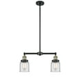thumbnail image 4 of 209-OB-G53 Innovations Lighting Bell - 2 Light Island In Traditional Style-10 Inches Tall and 21 Inches Wide-Oil Rubbed Bronze Finish-Light Smoke, 4 of 7