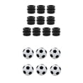 thumbnail image 1 of Mesa 6x Fútbol Fútbol Fourball Balls & 10pcs Fussball Table Rod Parachoques Sunnimix Reemplazo de bola de foosball, 1 of 8