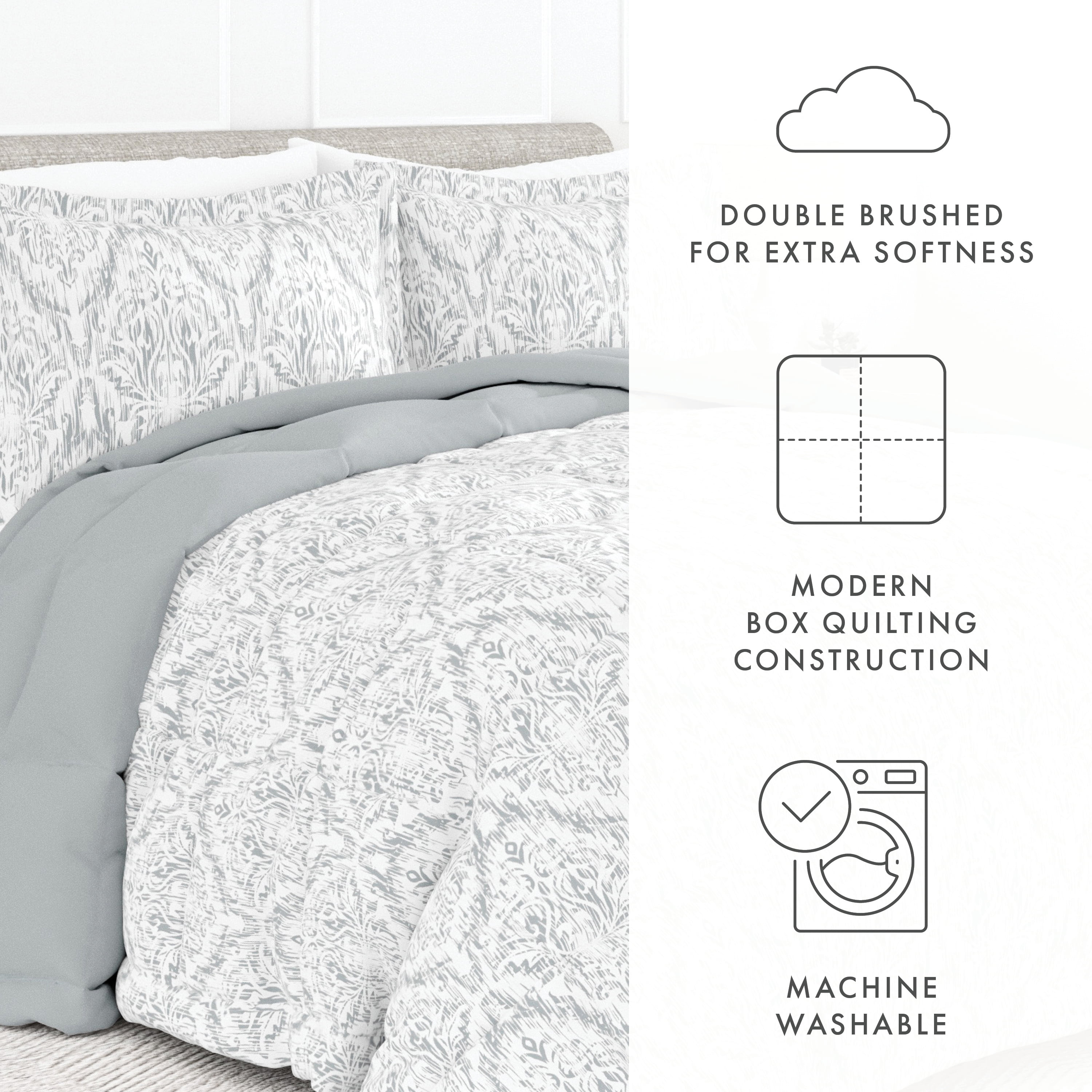 Noble Linens 2-Piece Noble Linens Light Blue English CountrysidePrint Comforter Set, Twin/TwinXL