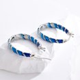 thumbnail image 5 of Christmas Hoop Earrings Fashion Enamel U Shape Hoop Earrings for Women Jewelry Gifts, 5 of 5