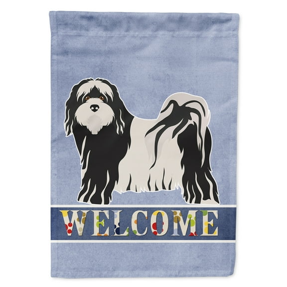 Carolines Treasures CK3681GF Tibetan Terrier Welcome Flag Garden Size  Small multicolor