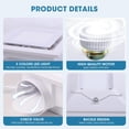 thumbnail image 4 of Extractor de baño con ventilación ligera Tesansi de 100 CFM, 4 of 7