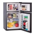 thumbnail image 3 of Commercial Cool Compact Portable 2-Door Refrigerator/Freezer (Black), 3 of 4