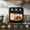 black(3Button)), variant on Plumchef 12.5QT 7-in-1 Air Fryer Convection Toaster Oven - 1500W, 5 Presets, Roast, Bake, Grill, Broil, Toast, Dehydrate & Defrost - 4 Slice Capacity