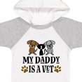 thumbnail image 4 of Inktastic Veterinarian Daddy is a Vet Boys or Girls Baby Bodysuit, 4 of 5