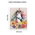 thumbnail image 3 of ONETECH Unicorn Wall Art for Girls Bedroom Colorful Unicorn Wall Decor Kids Room Pictures Watercolor Balloon Rainbow Pink Floral Painting Canvas Nursery Framed Artwork Bathroom Home   12x16 in, 3 of 5