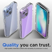 For Samsung Galaxy A35 5G Hybrid Transparent 3in1 Corner Tough Durable Detachable Shockproof Frame Hard PC + TPU Slim Phone Case Cover by Xpression - Clear