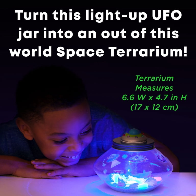 Creativity for Kids Crystal Terrarium Kit, Grow Glowing Crystals