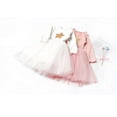 thumbnail image 2 of Yidarton 2022 Autumn Dress For Girls New Baby Star Gauze Princess Dress For Children White 130CM, 2 of 11