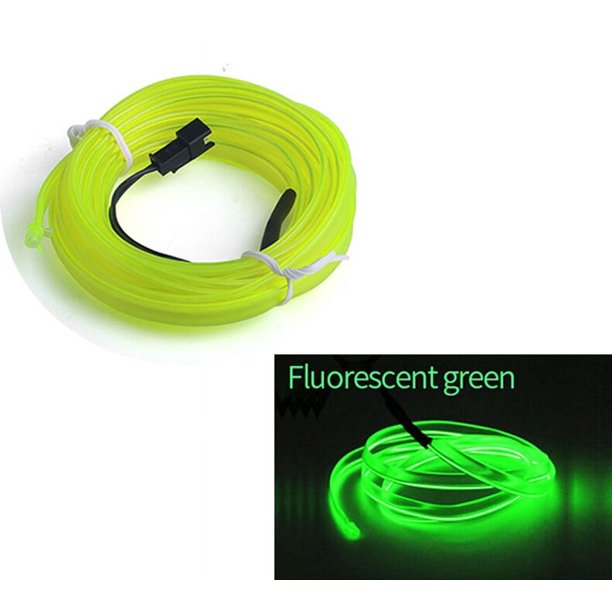 1M / 2M / 3M / 5M Interior del coche Lámpara decorativa LED Cableado EL tira de neón para Auto DIY Luz ambiental flexible USB Fiesta Atmósfera Diodo Cartelera Letrero Decoración de vacaciones Luces