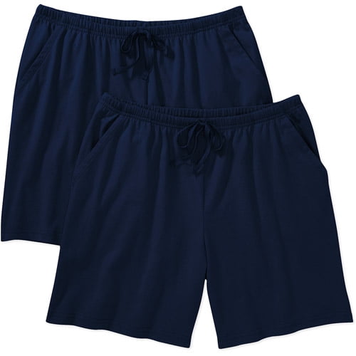 Women's Knit Shorts, 2-Pack - Walmart.com