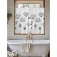 thumbnail image 4 of Black Dandelion Living Room Curtains 2 Panel, Spring Country Modern Minimalist Flower Cafe Window Treatment, Farmhouse Bedroom Bathroom Kitchen Curtains Drapes 104"x54", 4 of 6