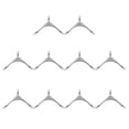 thumbnail image 2 of 10 Pcs Poisson Rouleau Pivotant Acier Pêche 3 Voies Portant Connecteur 4 Taille 2, 2 of 8