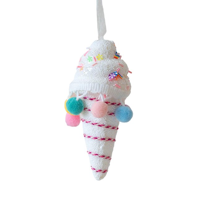 Adorno navideño colgante, decoración navideña, colgante navideño, ideal para fiestas temáticas en el hogar. Helado