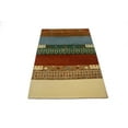 thumbnail image 2 of Multicolored Tribal Stripes 4X6 Indo-Gabbeh Oriental Rug, 2 of 11