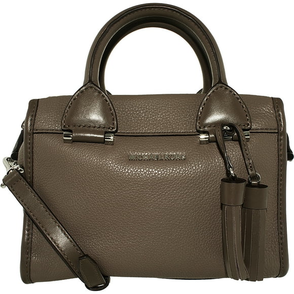 Michael Kors Sacoche en Cuir Geneva Petite pour Femme, Sac à Poignée Supérieure en Cuir - Cendré
