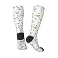 thumbnail image 4 of Fotbe Sea Creatures print Women's Men's Novelty Crew Socks Cotton Socks Knee High Socks for Walking,Running,Nurses,Pregnancy, 4 of 9