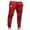 Red*, variant on RUTAYY Men's Casual Pants Straight Leg Mid Waist Solid Color with Pocket Full Length Trendy Vacation Trousers