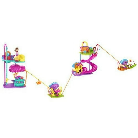 Polly Pocket Wall Party Cafe Playset - Doll Included - Cafe Connects to World