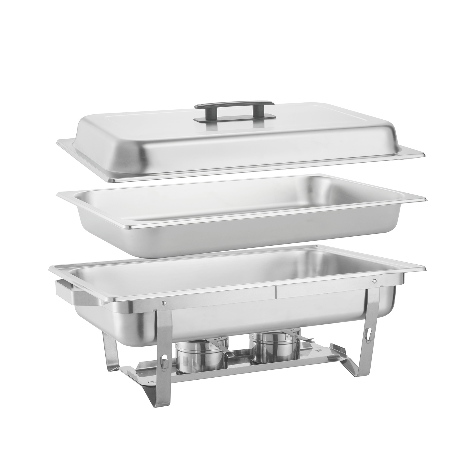 8 QT Stainless Steel Chafing Dish, Buffet Chafer Set with 2 Fuel