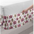 thumbnail image 2 of Floral Bed Skirt, Pastel Style Graphic Image Illustration of Detailed Orchid Flowers and Buds, Elastic Bedskirt Dust Ruffle Wrap Around for Bedding Decor, 4 Sizes, Multicolor, by Ambesonne, 2 of 2