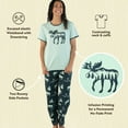 thumbnail image 5 of Lazy One Women's Pajama Set, Short Sleeves with Cute Prints, Relaxed Fit, Mountain Moose, 5 of 7