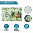 thumbnail image 6 of St. Patrick's Day Placemats Set of 6, Lucky Shamrocks Boots Green Buffalo Plaid Placemats for Dining Table, Place Mats for Kitchen Tabletop, Waterproof Wipeable Dining Table Mats Set, 6 of 9