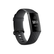 Fitbit Charge 3 - Graphite - activity tracker with sport band - black - monochrome - Bluetooth - 1.06 oz