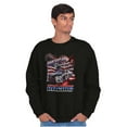 thumbnail image 5 of American Dreamin Patriotic Racecar Men's Crewneck Sweatshirt Brisco Brands S, 5 of 6