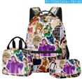 thumbnail image 1 of Music Lovers Backpack, Large Capacity School Bag Boy And Girl School Bag Three Piece SetSinKeeU, 1 of 4